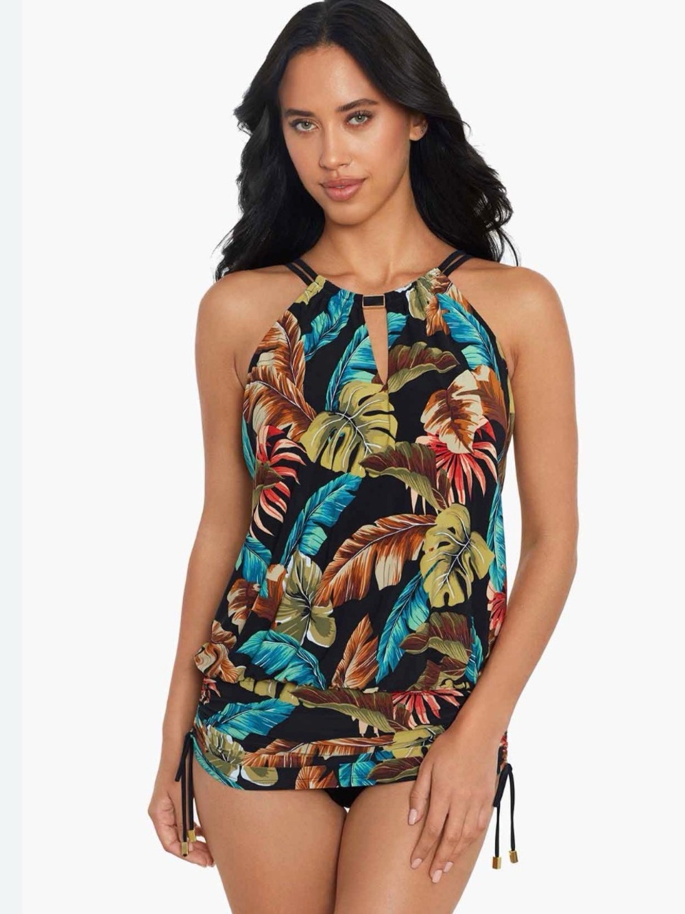 NWT Magicsuit Susan Aloe Tropical One Piece Swimsuit dress Size 10